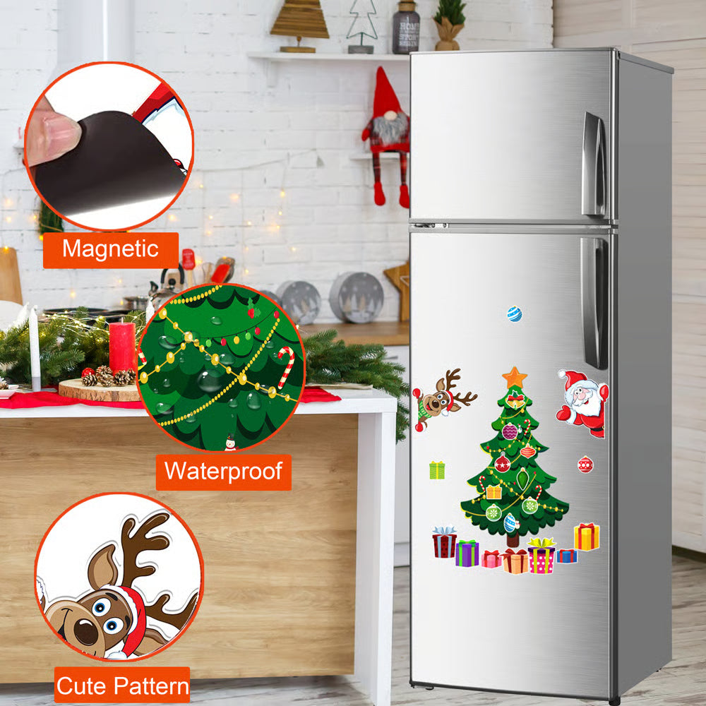 Christmas Themed Magnetic Stickers Tree