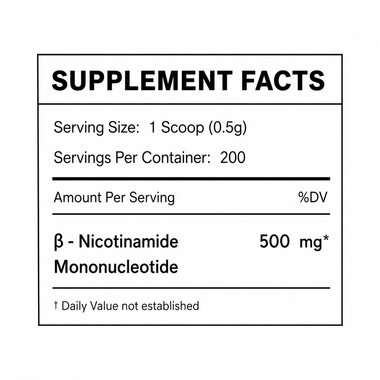 Organix - NMN (Nicotinamide Mononucleotide) Pure Powder