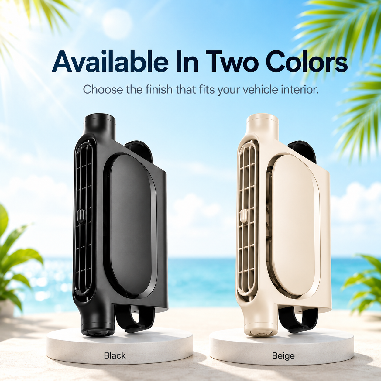 Instant Cooling Car Seat Fan Relief For Hot Days