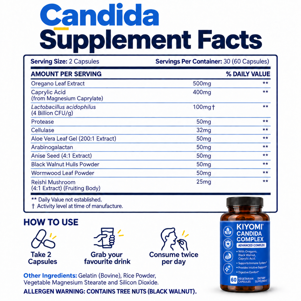 Candida Complex – Skin Comfort & Gut Balance Formula