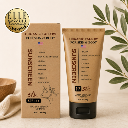 Organic Tallow Sunscreen 50 SPF- 5 Oz/ 145ml