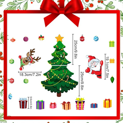 Christmas Themed Magnetic Stickers Tree