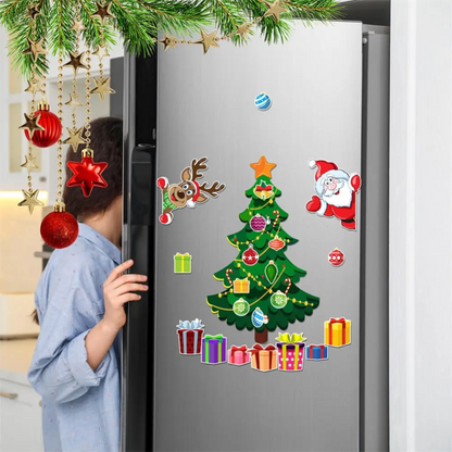Christmas Themed Magnetic Stickers Tree