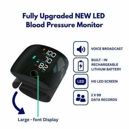 Smart Wrist Blood Pressure Monitor