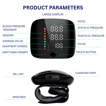 Smart Wrist Blood Pressure Monitor